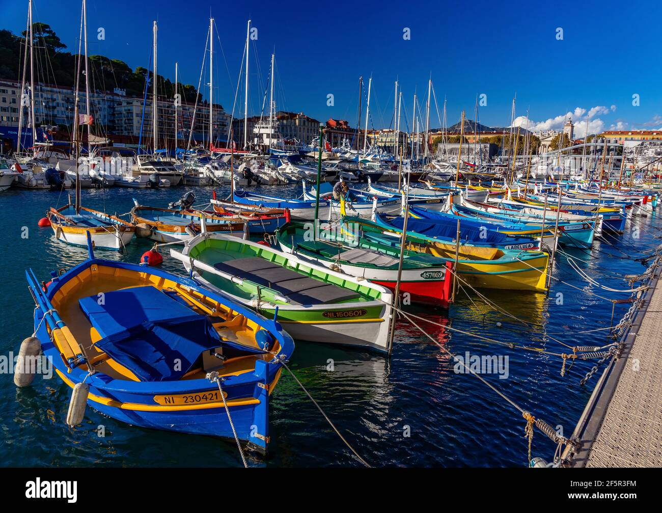 Beautiful and Amazing Scenes from Nice, France Stock Photo
