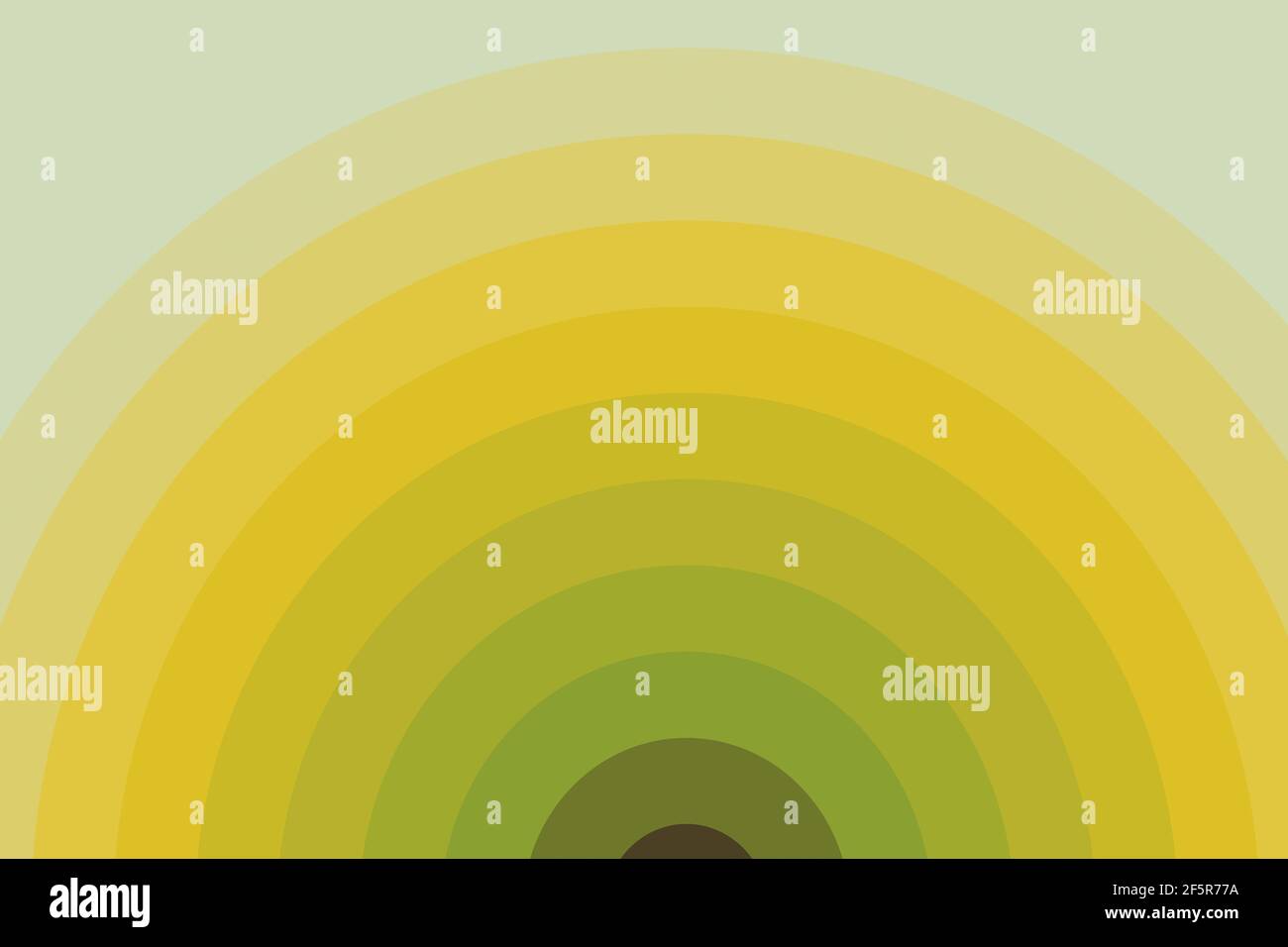 Abstract texture of moving circles in green and yellow colors with gradient effect Stock Photo