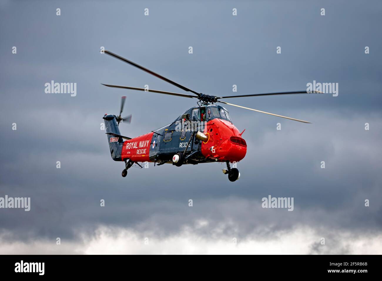 RNAS Yeovilton, Somerset, UK - July 13 2019: Westland Wessex HU Mk5  XT761 Search And Rescue variant at the RNAS Yeovilton International Air Day Stock Photo