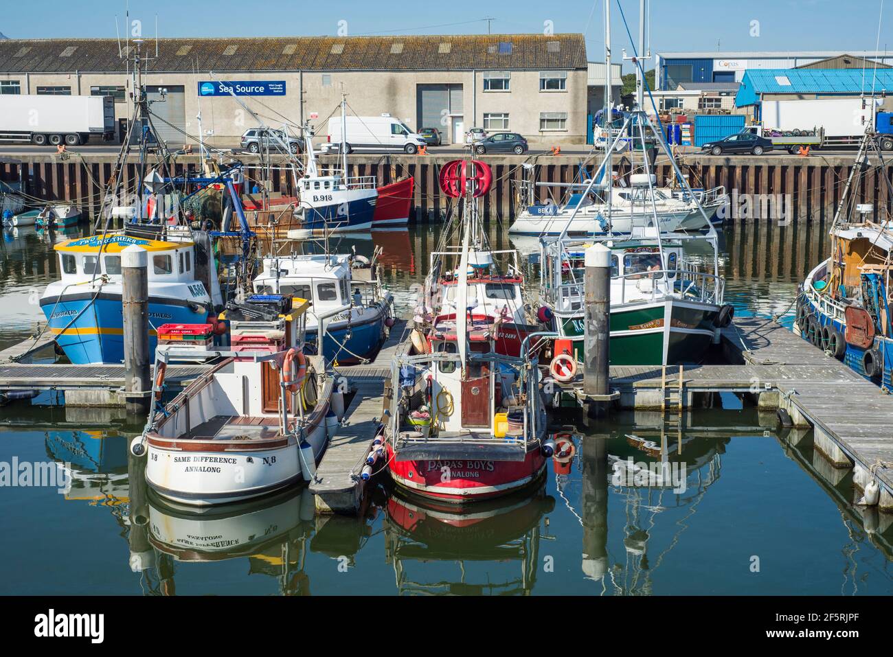 kilkeel-fishing-harbour-county-down-hi-res-stock-photography-and-images