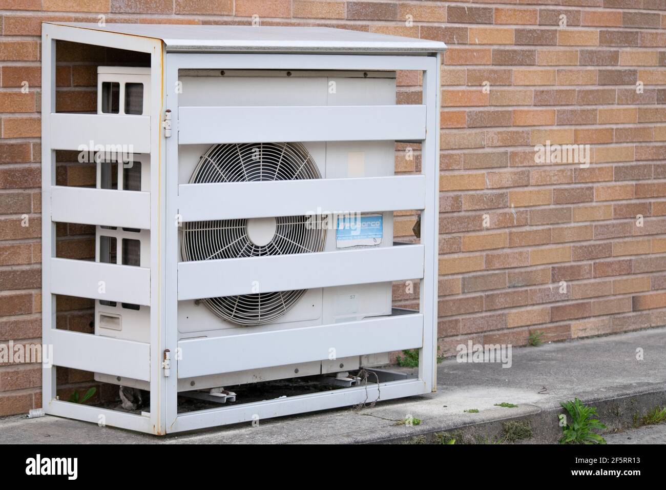 Air conditioner units cooling and heating equipments protected by anti