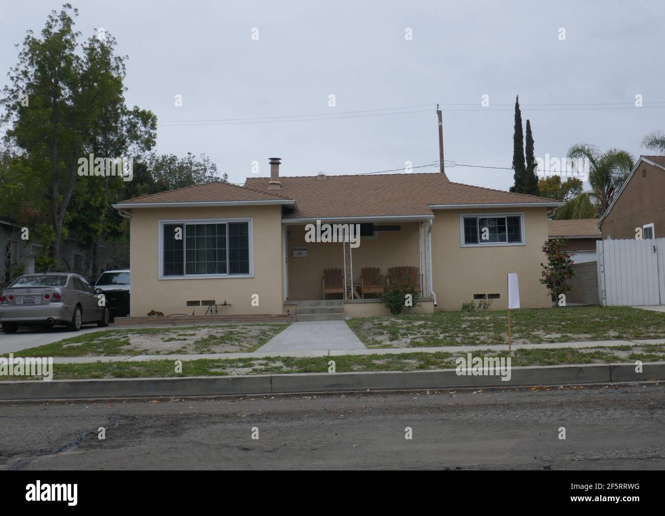 Burbank, California, USA 25th March 2021 A general view of atmosphere of  director Tim Burton's childhood home where he lived with parents Bill Burton  and Jean Burton on March 25, 2021 in