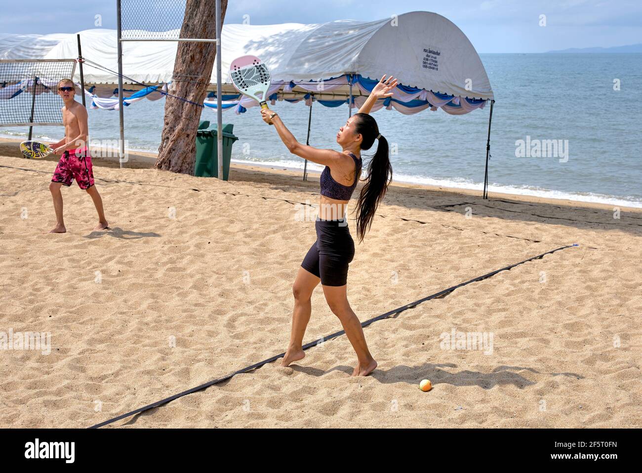 Beach tennis hi-res stock photography and images - Alamy