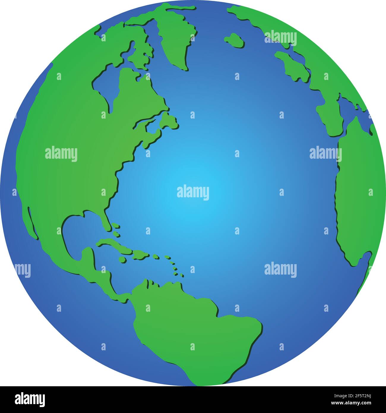 Earth vector isolated on white background Stock Vector Image & Art - Alamy