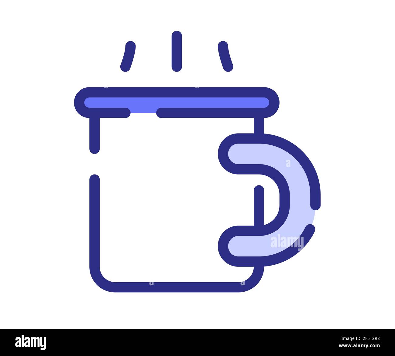 coffee break drink single isolated icon with dashed line style and