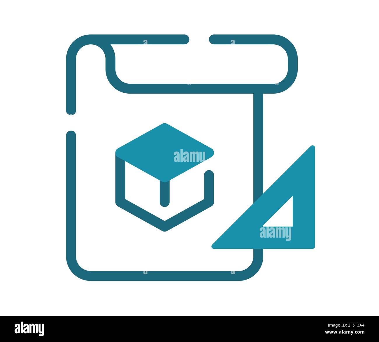 blueprint concept plan single isolated icon with solid line and dash ...