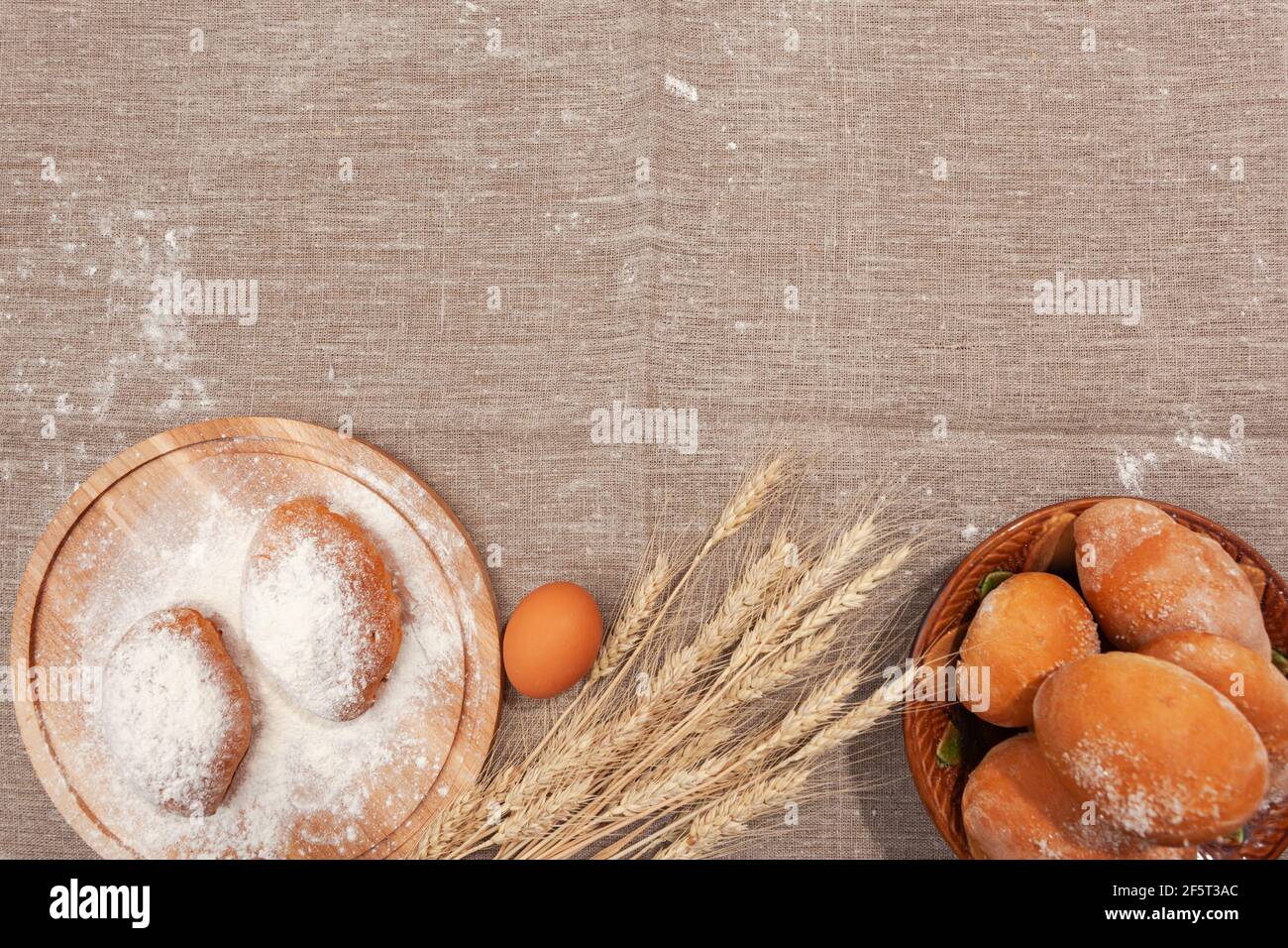 homemade baking view from top, copy space, use as background Stock ...