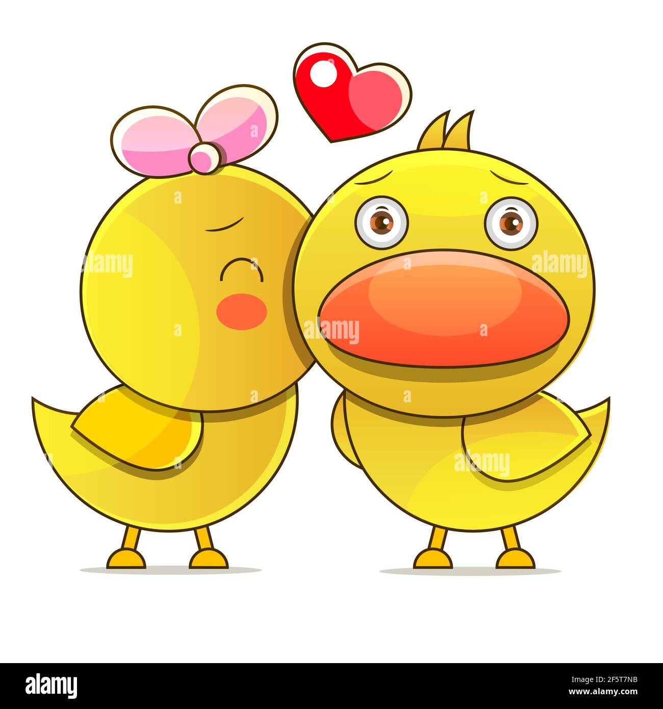 Duck, duck, goose funny cartoon children game illustration. Cute vector