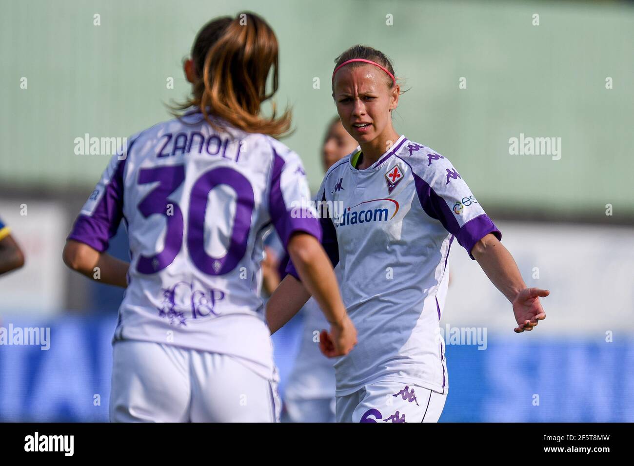 Agnese Bonfantini (Roma) and Stephanie Breitner (Fiorentina Femminile)  during ACF Fiorentina