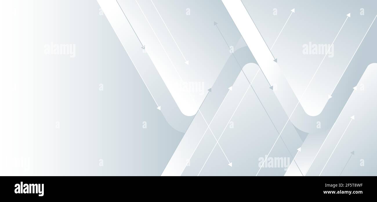 White gradient arrow direction design background. Geometric element ...