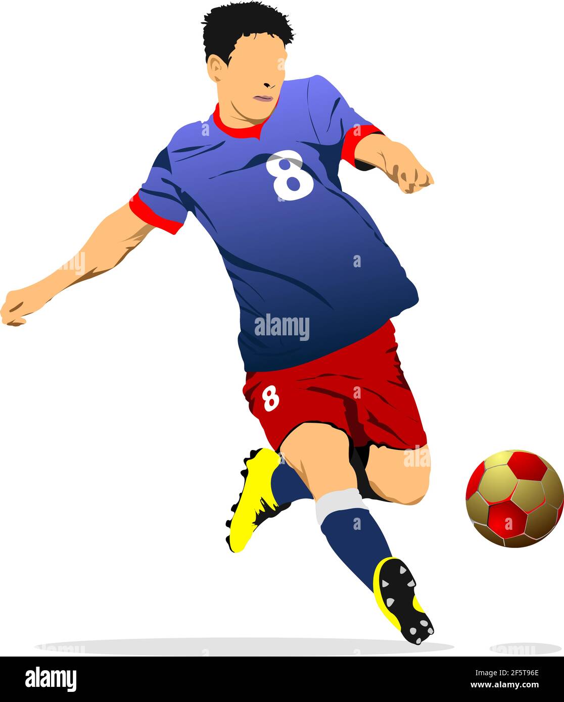 Soccer player vector Stock Vector Images - Alamy