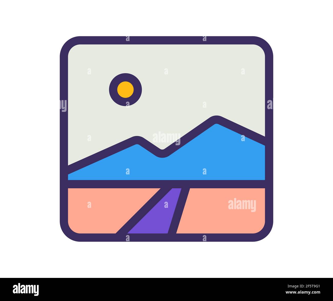 picture image painting single isolated icon with filled line and ...