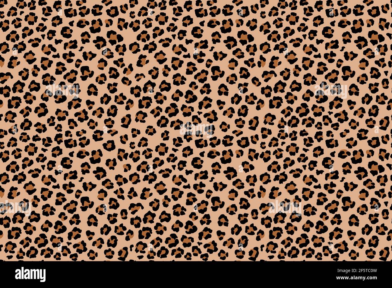 Leopard seamless pattern. Wild animal print. Vector african camouflage skin illusration. Stock Vector