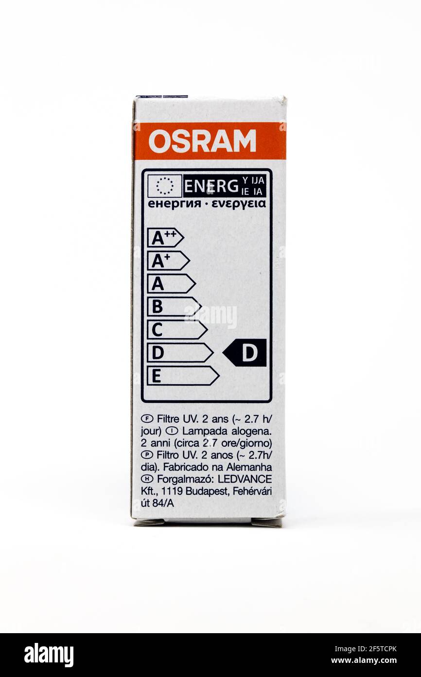 Osram Oven Halopin 25W G9 Halogen Capsule Bulb Stock Photo Alamy