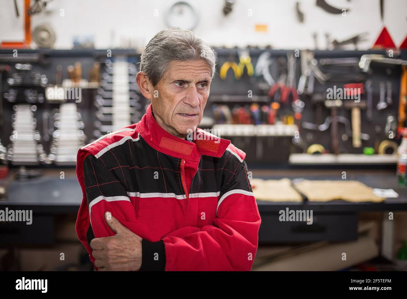 Elderly workman standing in hi-res stock photography and images - Alamy