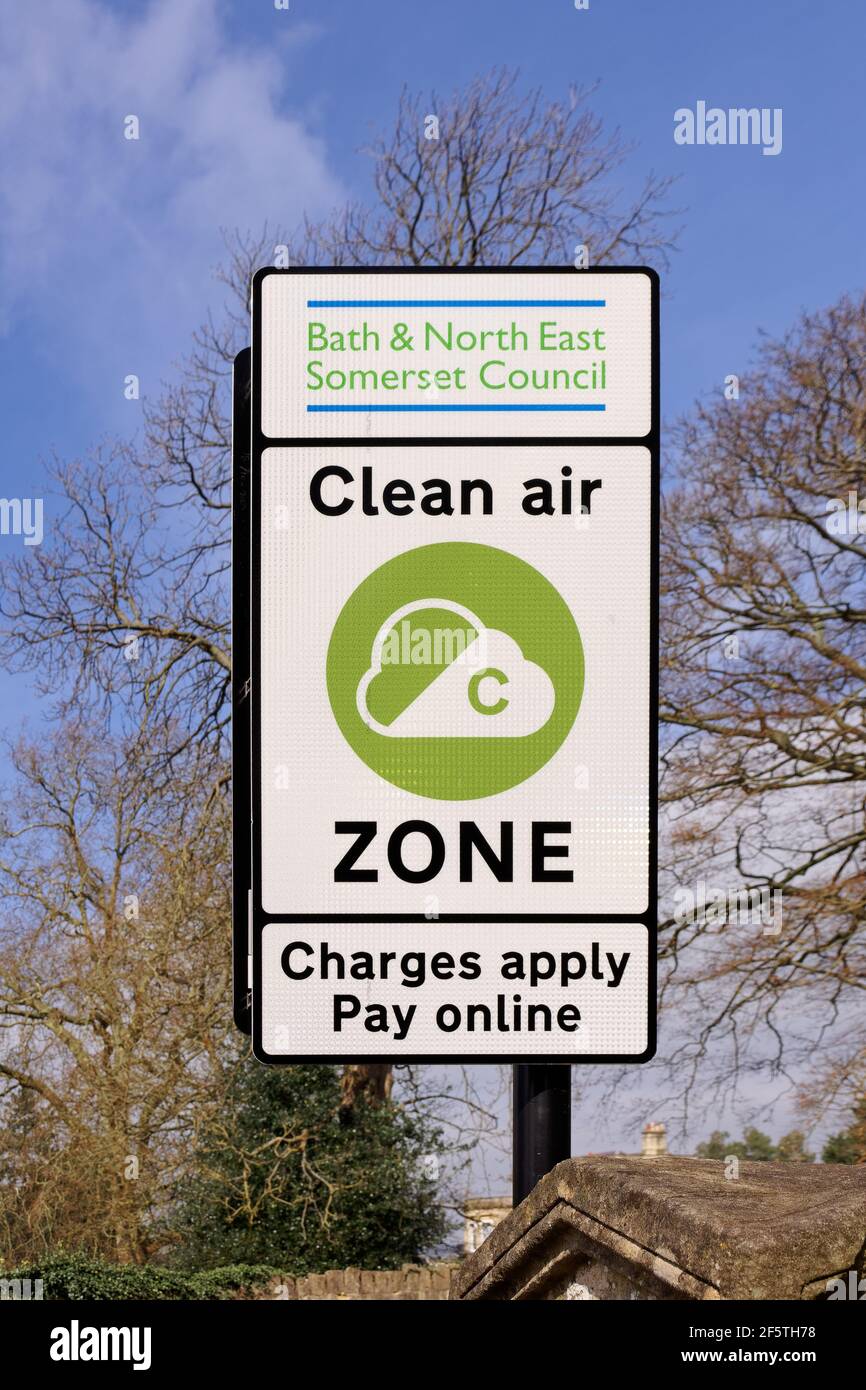 Bath new clean air zone Stock Photo Alamy