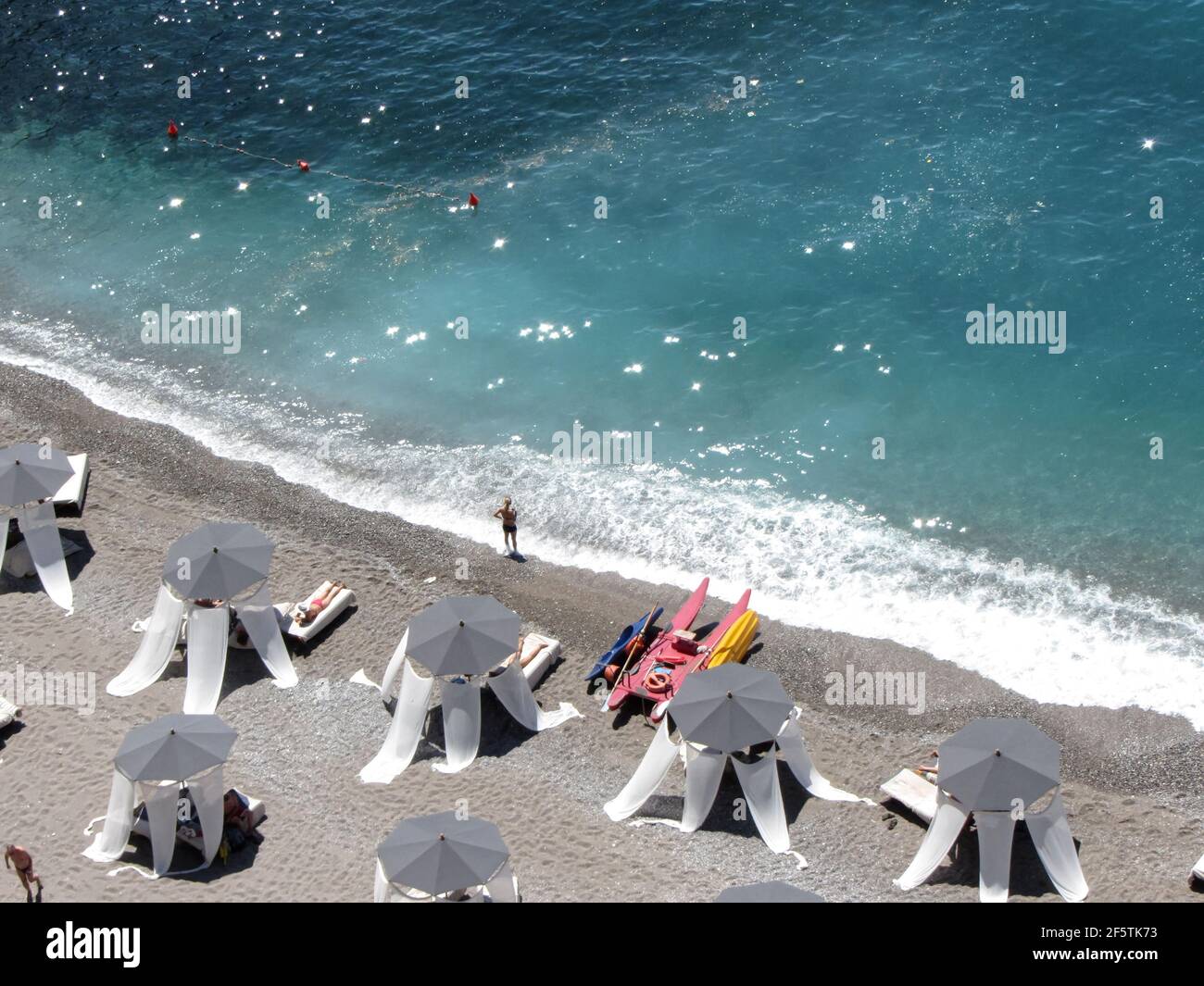 a beach in lerici, italy Stock Photo