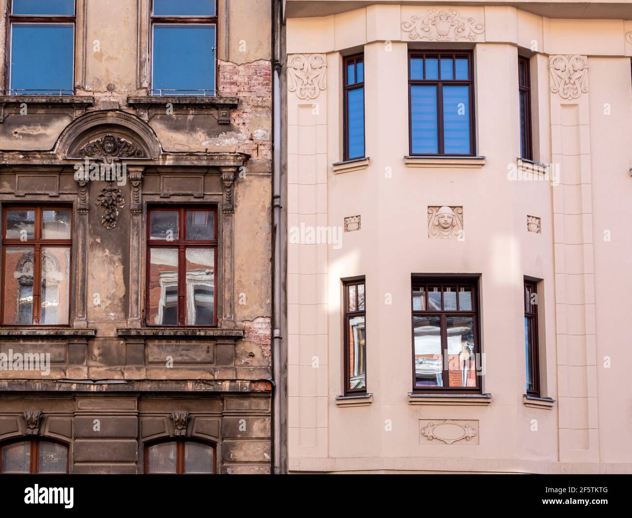 Old and new architecture house Stock Photo - Alamy