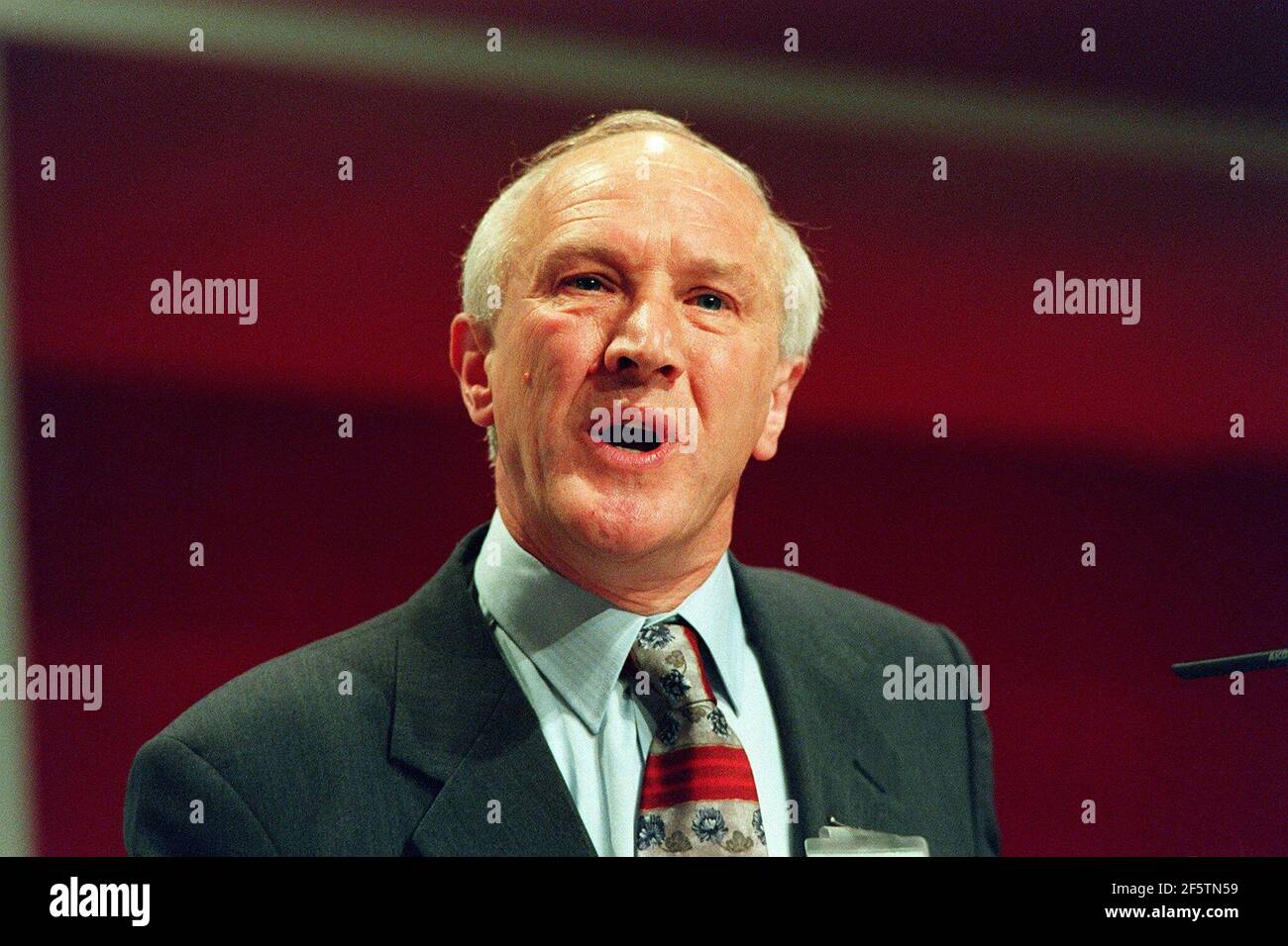 Dr David Clark MP Labour Defence Secretary makes his speech at the Labour Party Conference