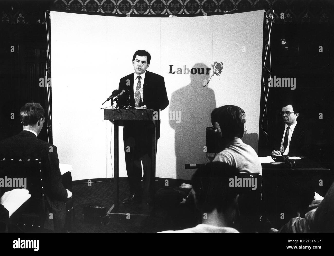 Gordon Brown launching Labours Eonomic Approuch Document at the House