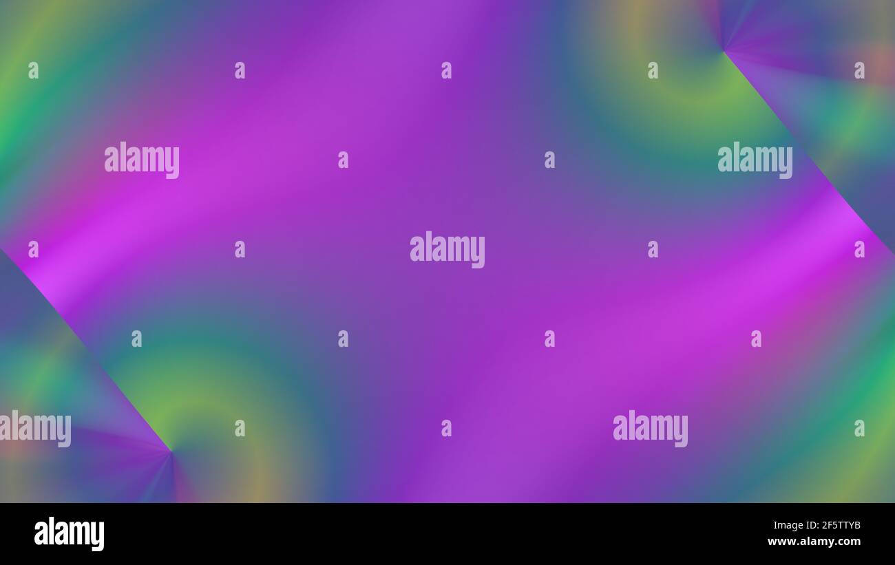 Abstract neon purple green symmetrical background. Stock Photo