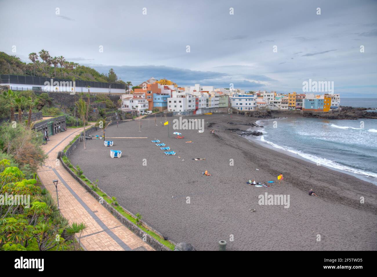 Playa Maria Jimenez at Puerto de la Cruz, Tenerife, Canary islands, Spain  Stock Photo - Alamy