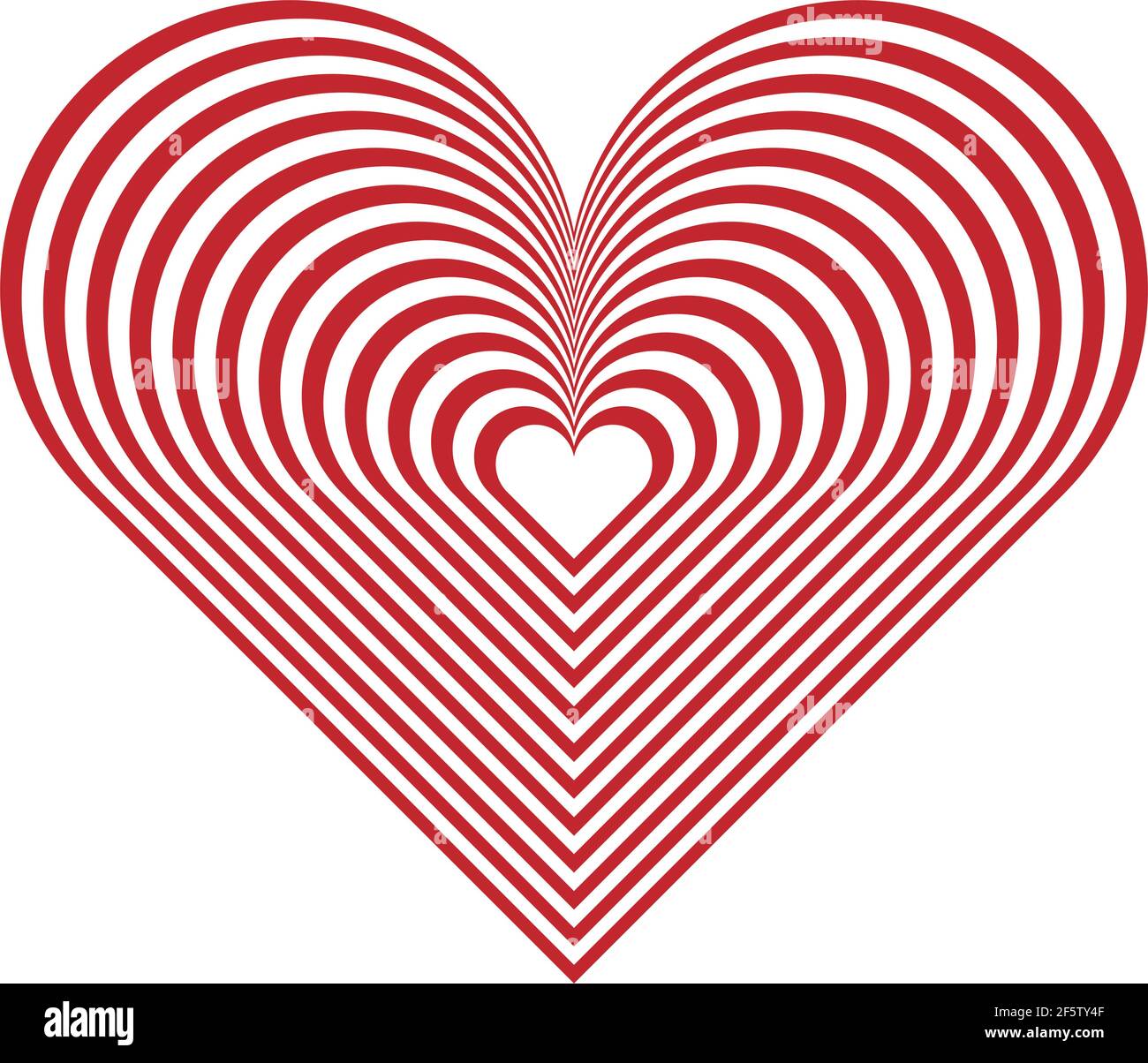 Heart shape vector. Heart icon, heart illustration — Stock vector ...