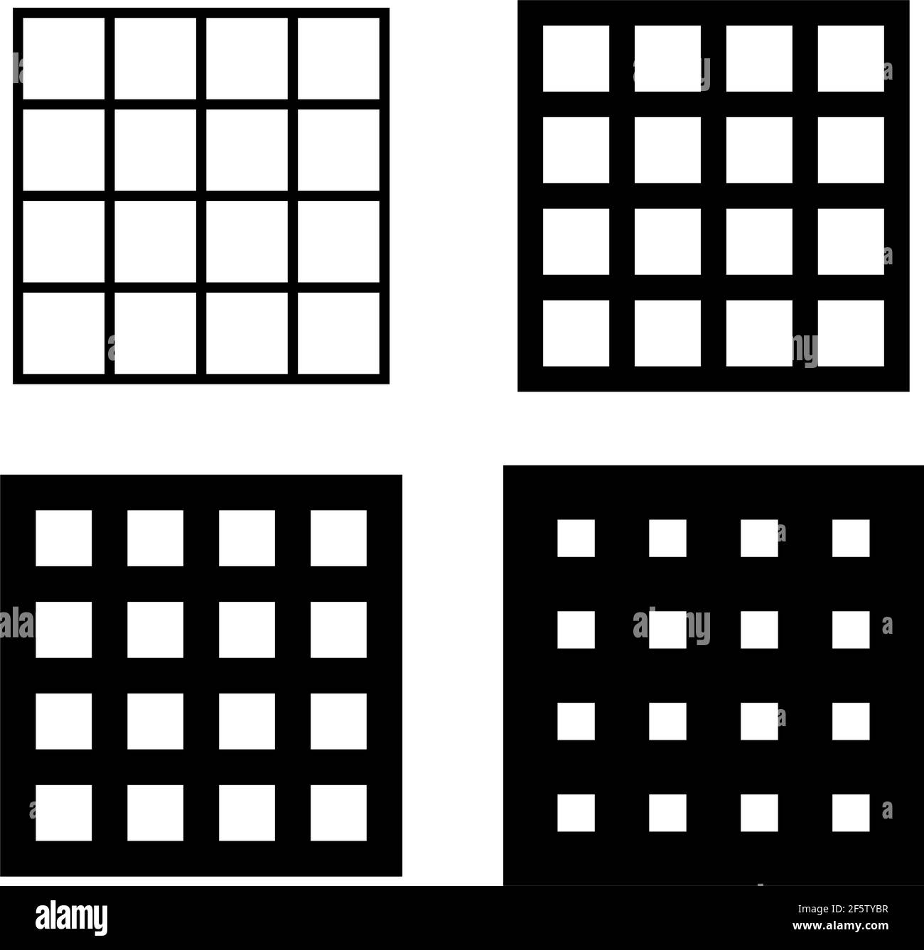 Squares grid, mesh grating, trellis vector — Stock vector illustration