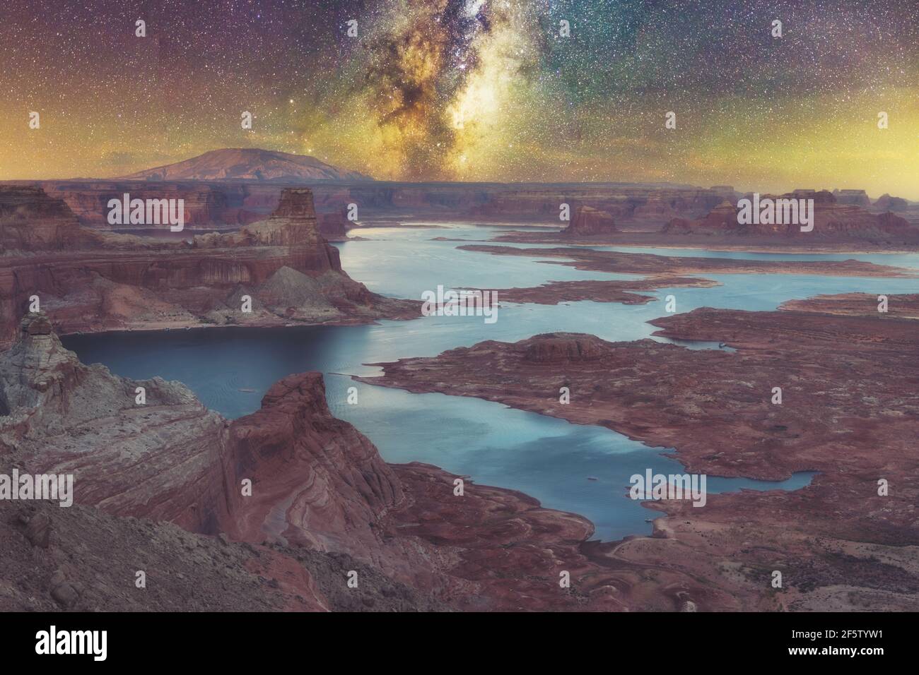 Sunset alstrom point lake powell hi-res stock photography and images ...