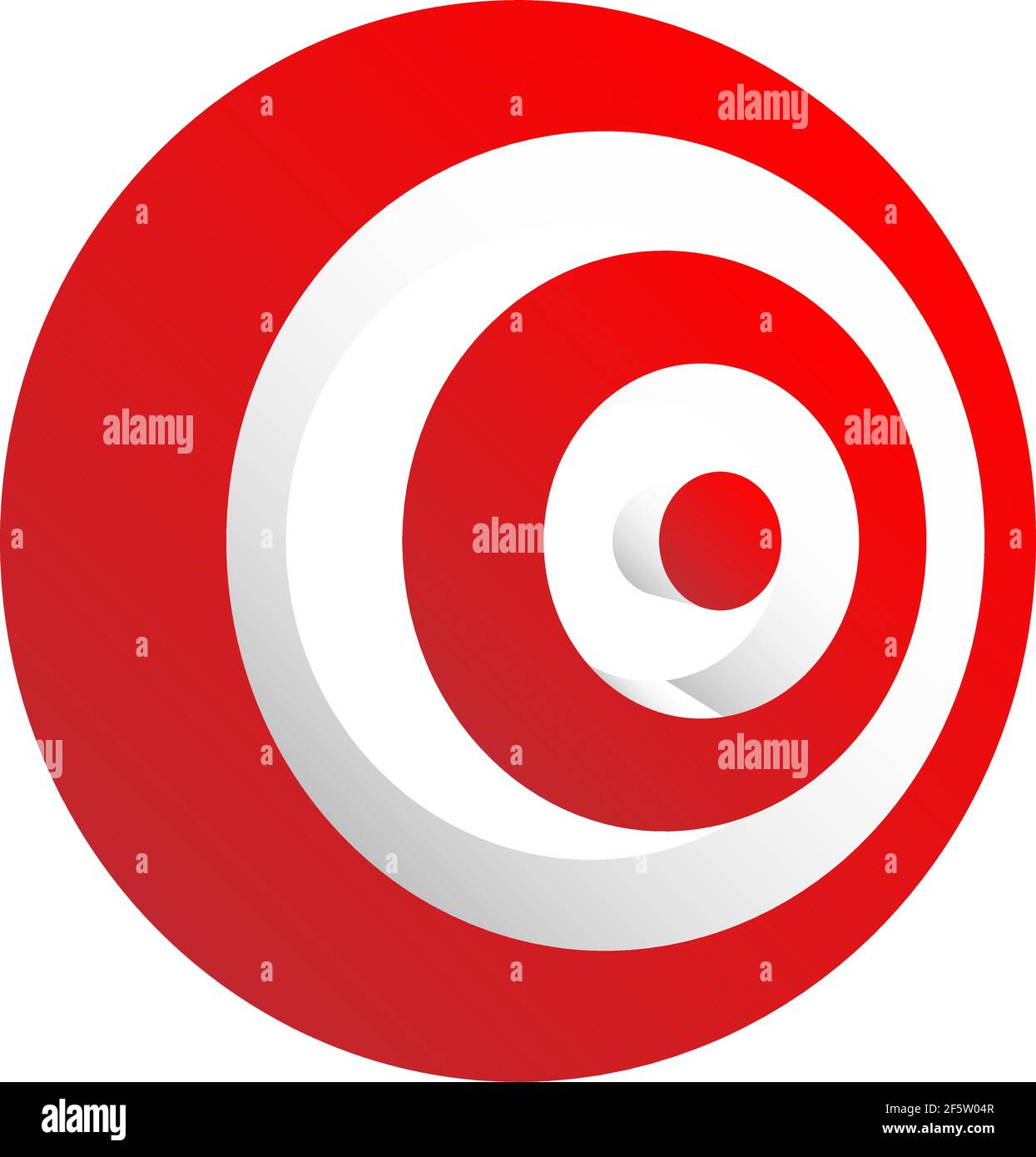 Bullseye, target mark abstract vector design element — Stock vector