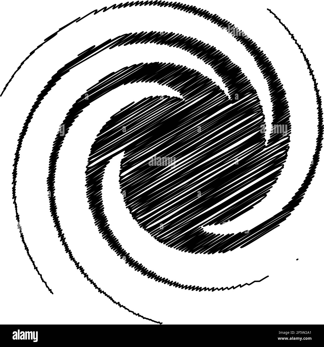 Spiral, swirl, twirl design element with sketchy, scribble pattern — Stock  vector illustration, Clip art graphics Stock Vector Image \u0026 Art - Alamy, image size:1296x1390