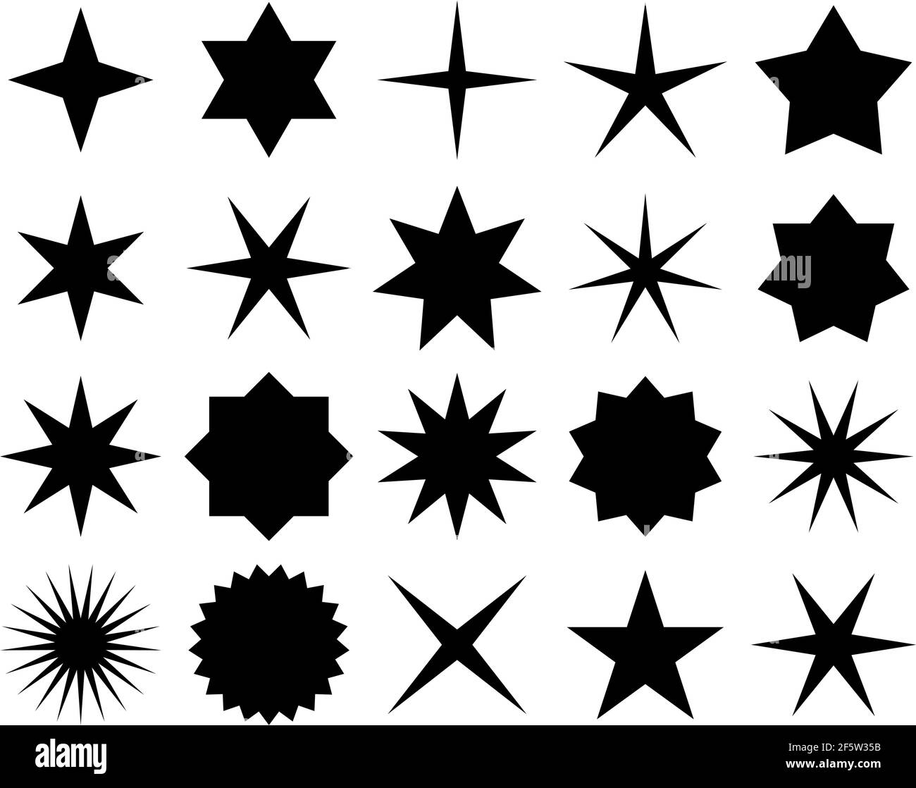 Star, starburst, sunburst icon, symbol. Radial shape, design element ...