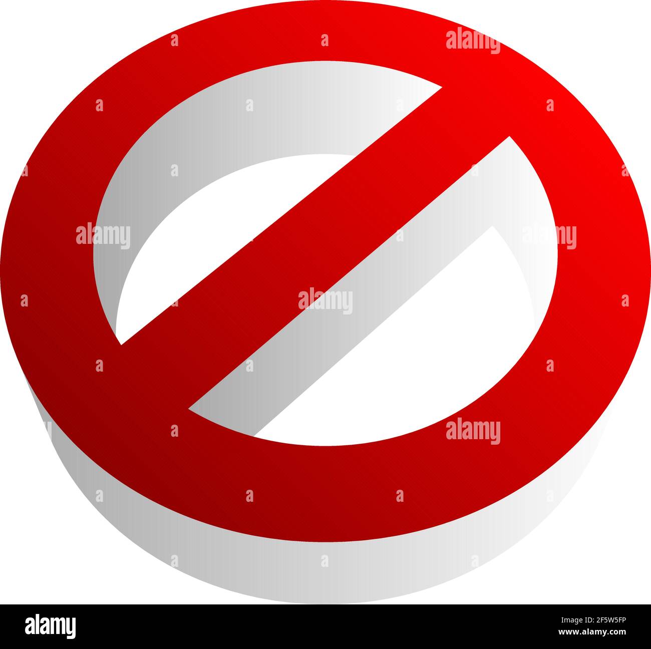 Forbidden sign, Stock vector