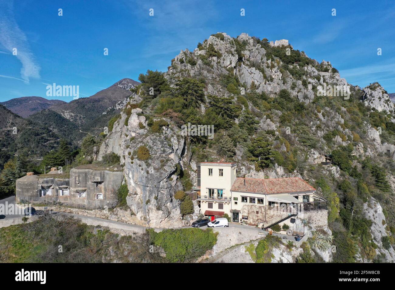 Mountain village of Sainte Agnes, highest coastal village in Europe