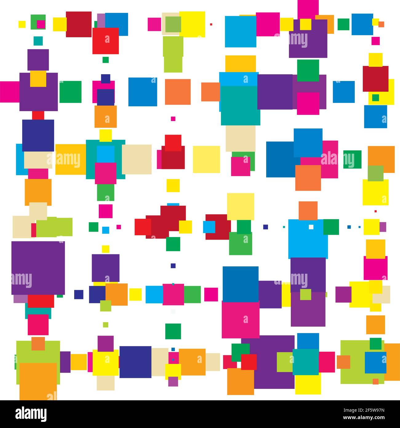 Random squares, blocks vector pattern — Stock vector illustration, Clip ...
