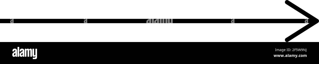 Black arrow pointing right. Arrow shape element — Stock vector illustration, Graphics clip art Stock Vector