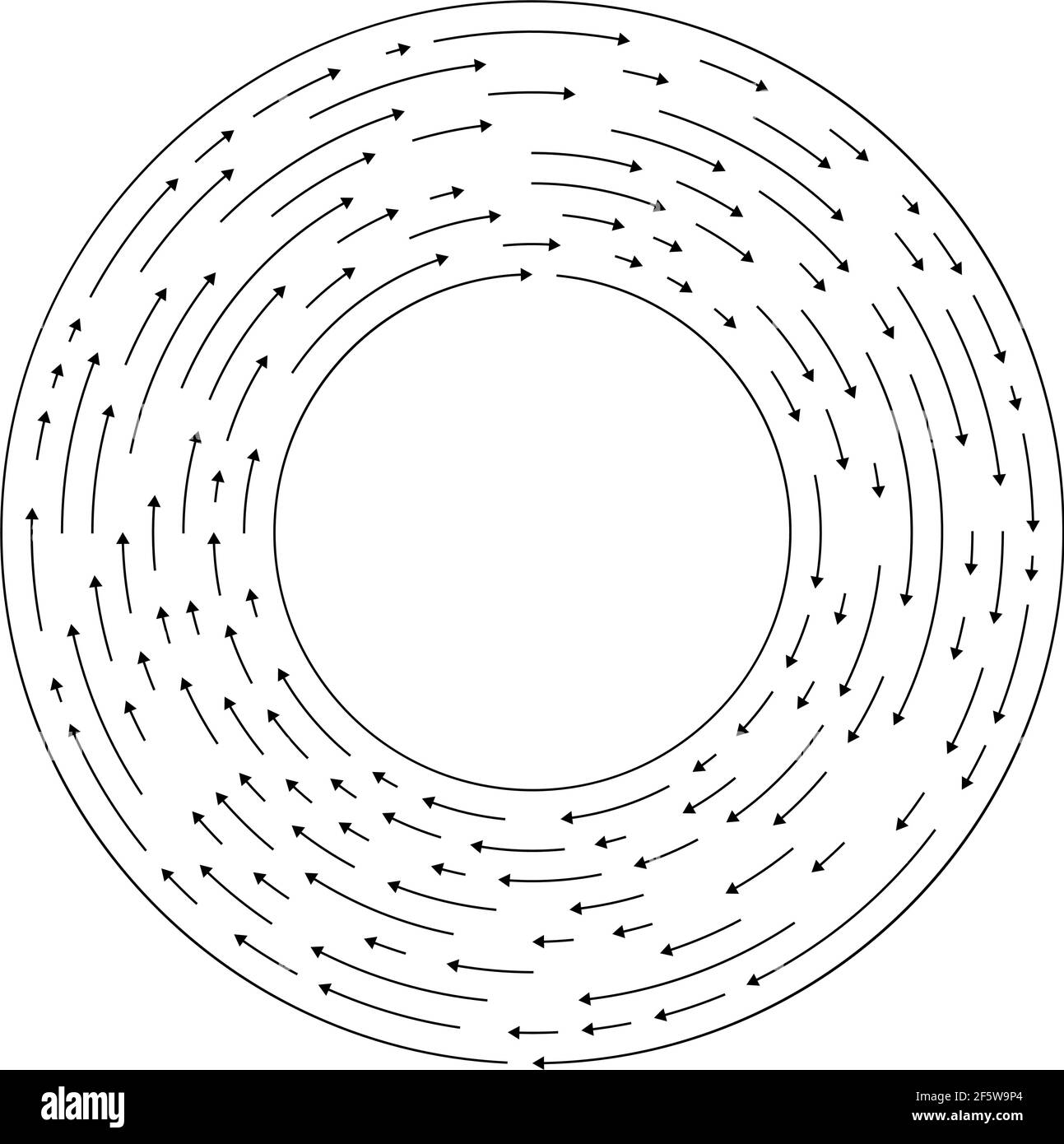 Spinning circular, circle arrows element — Stock vector illustration ...