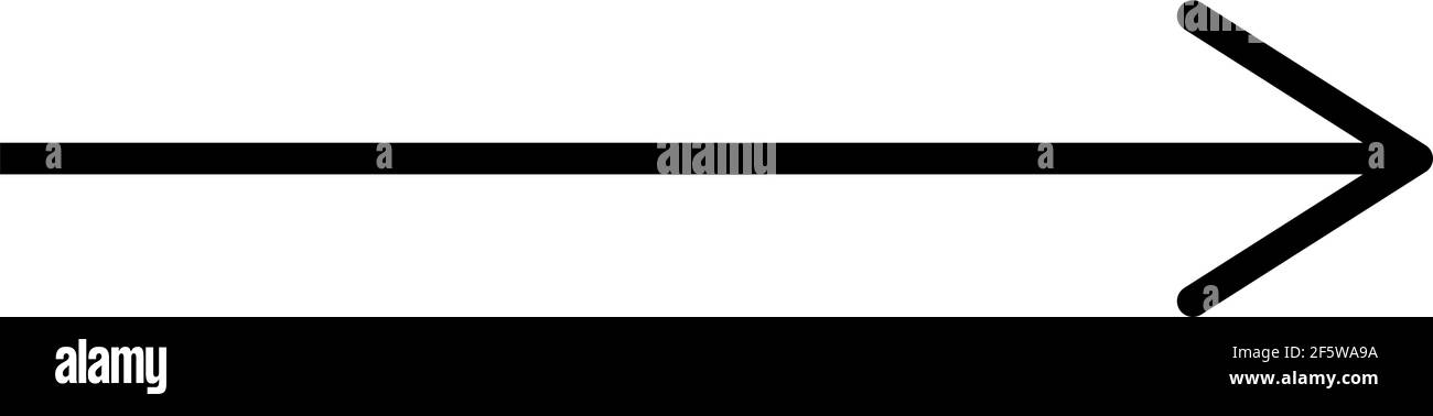 Black arrow pointing right. Arrow shape element — Stock vector ...