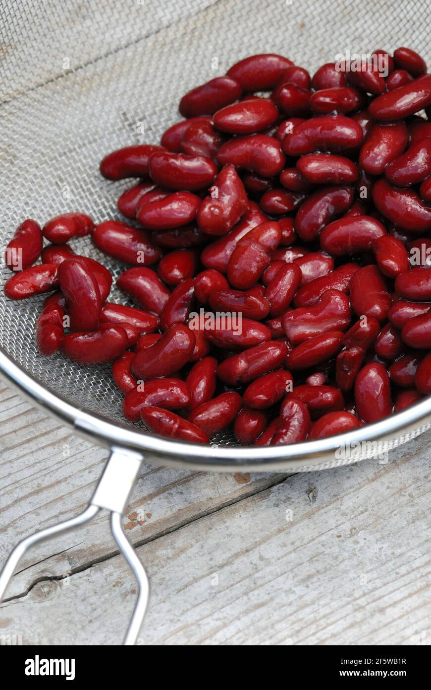 Red kidney beans in sieve, kidney beans Stock Photo Alamy