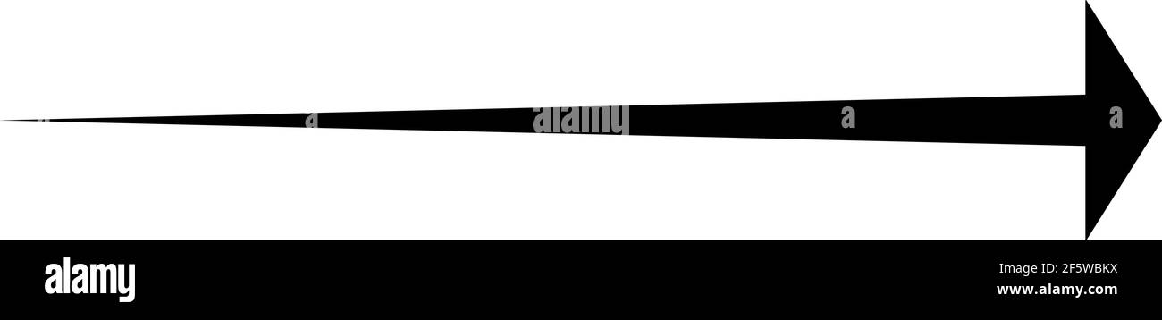 Black arrow pointing right. Arrow shape element — Stock vector ...