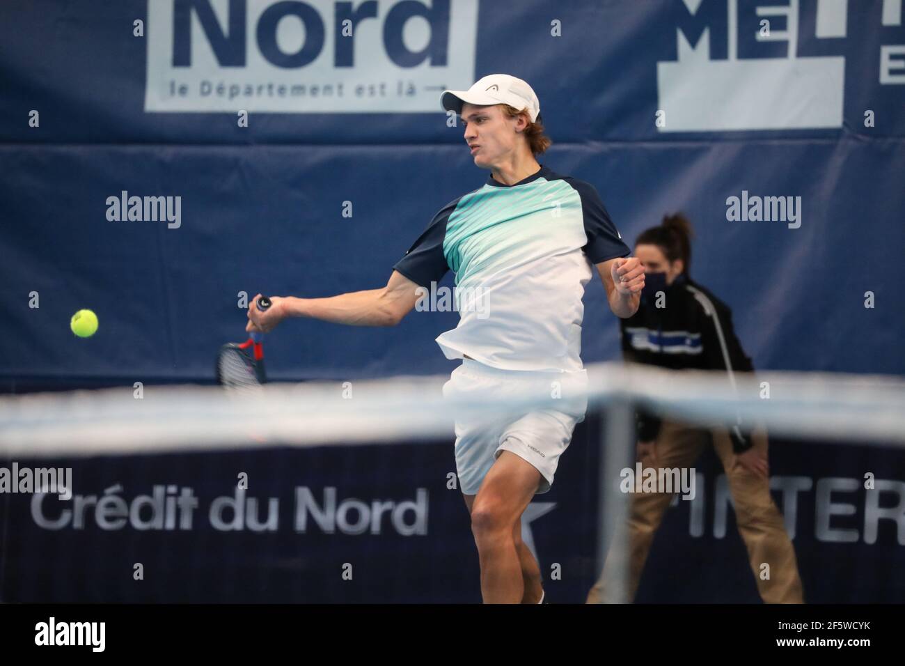 Jonas FOREJTEK CZE during the Play In Challenger 2021, ATP Challenger tennis tournament on March 26, 2021 at Marcel Bernard complex in Lille, France - Photo Laurent Sanson / LS Medianord / DPPI / LiveMedia Stock Photo