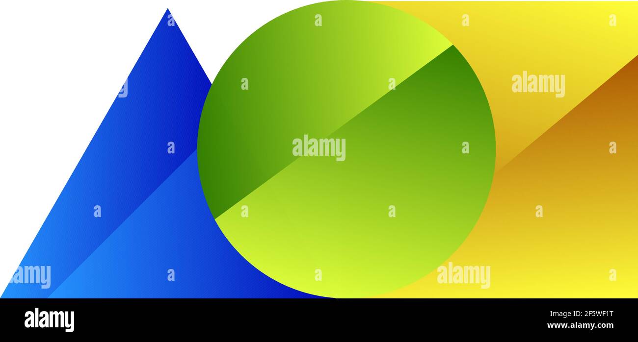 Basic shapes logo element. Triangle, square, circle logo, icon — Stock vector illustration, Clip