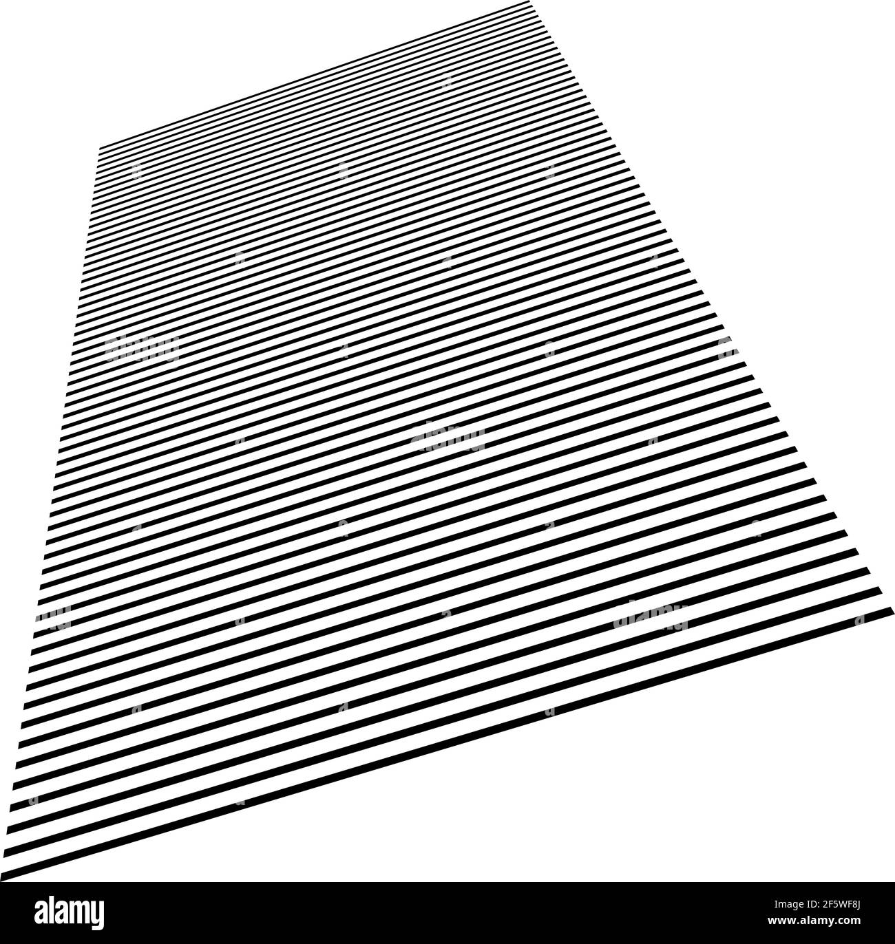 Lines, stripes in 3d perspective. Lines vanishing into horizon. Dynamic