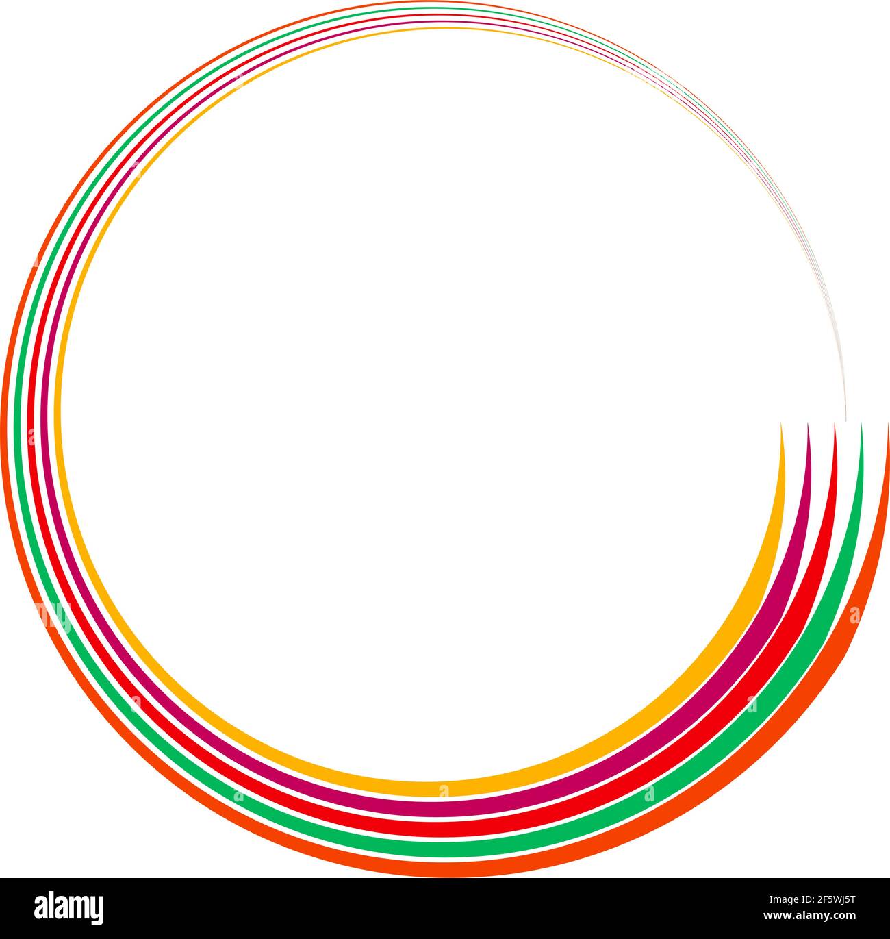 Radial abstract geometric circle desugn element Circular shape design