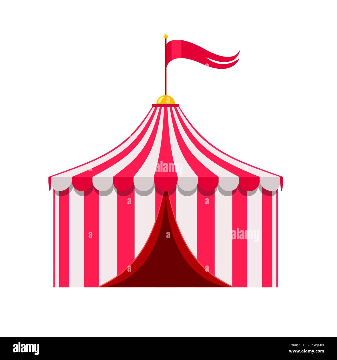 Circus tent flat icon vector illustration Stock Vector Image & Art - Alamy