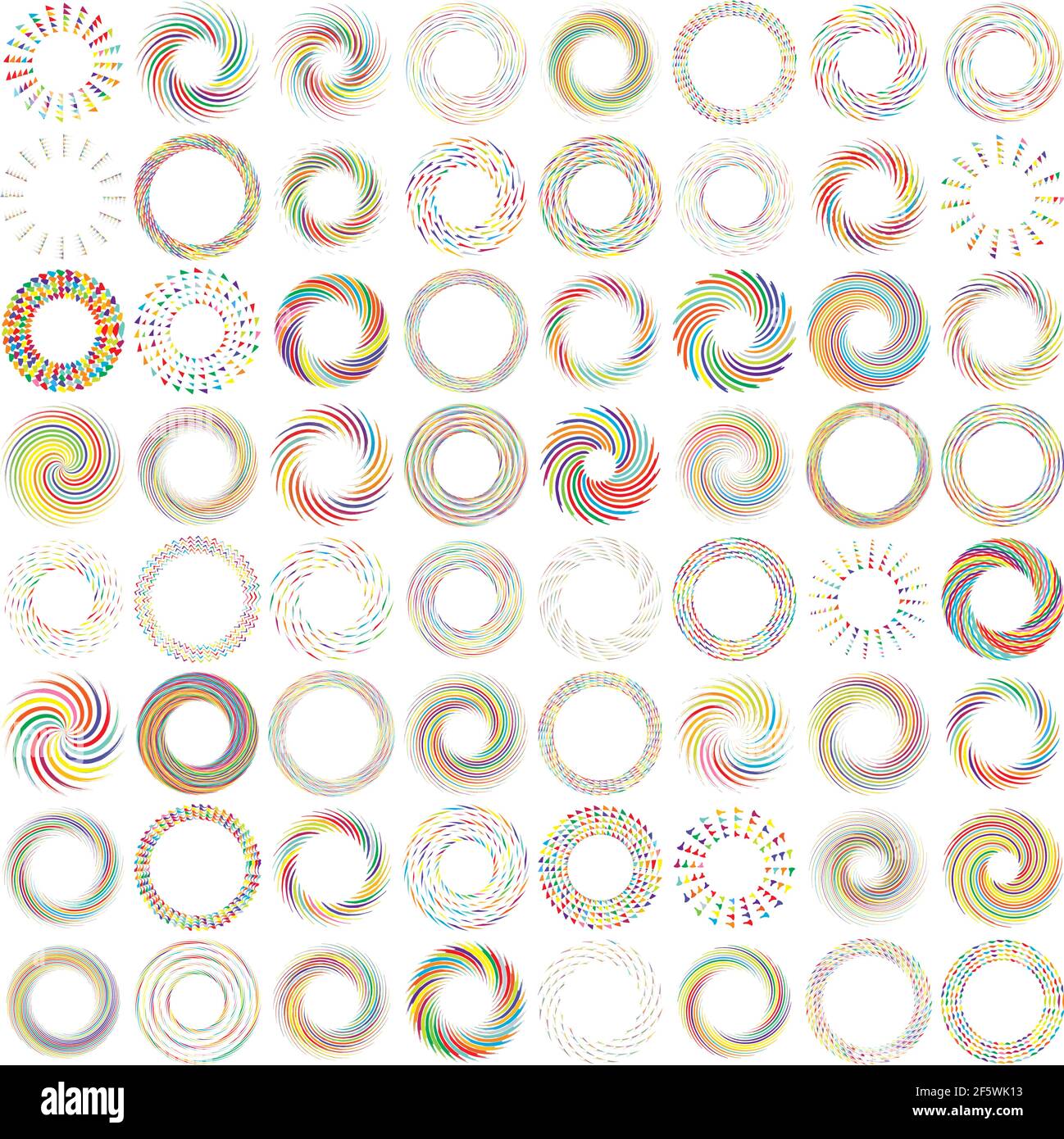 Geometric abstract circle, circular element vector — Stock vector ...