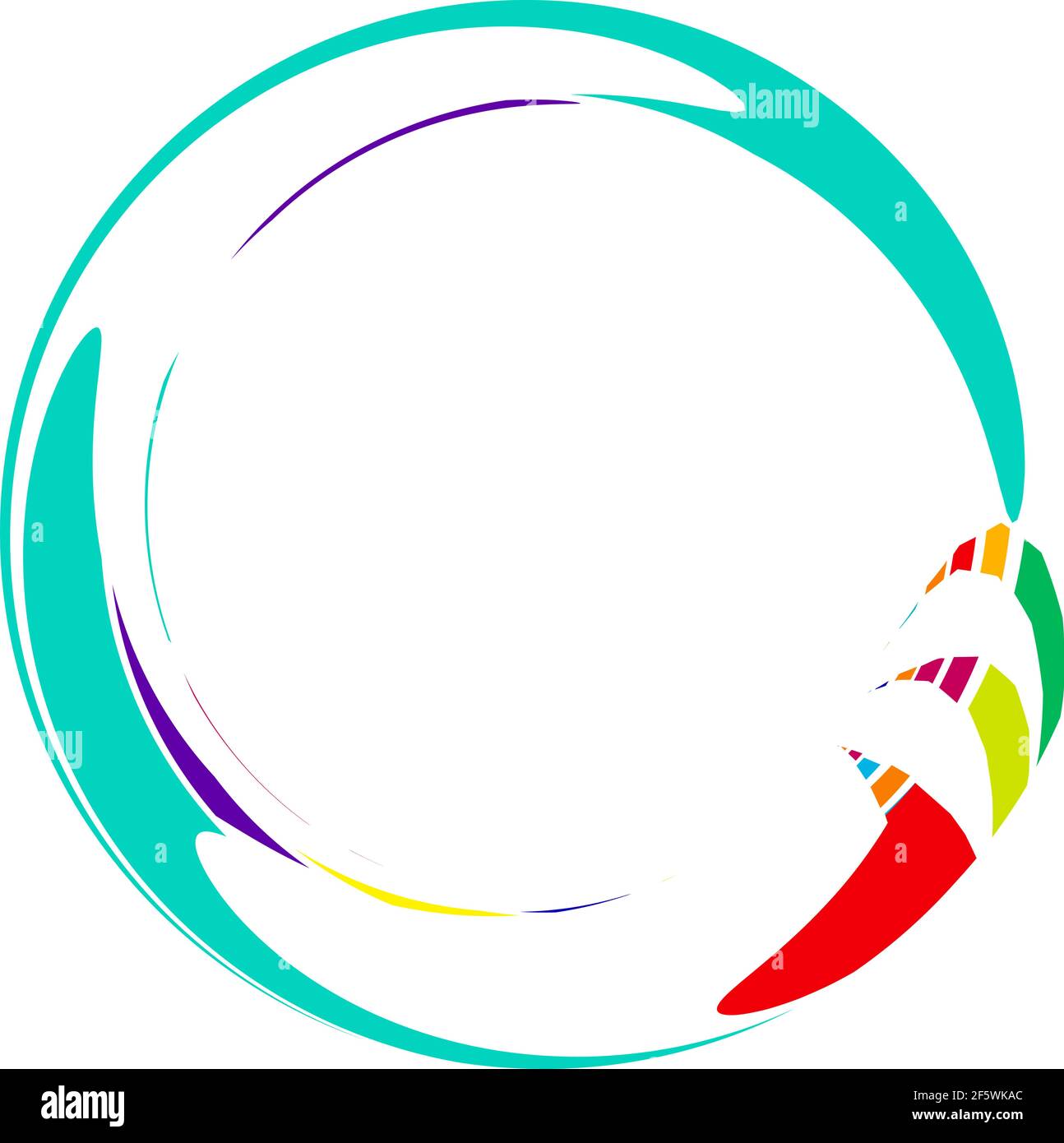 Radial abstract geometric circle desugn element. Circular shape design ...