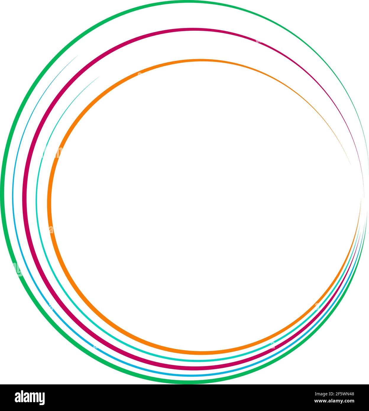 Radial abstract geometric circle desugn element Circular shape design