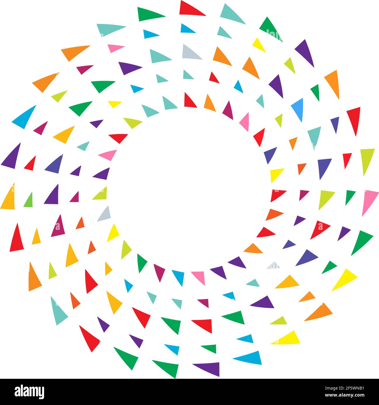 Geometric abstract circle, circular element vector — Stock vector ...