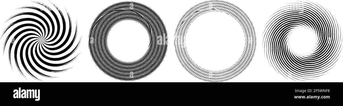 Geometric abstract circle, circular element vector — Stock vector ...